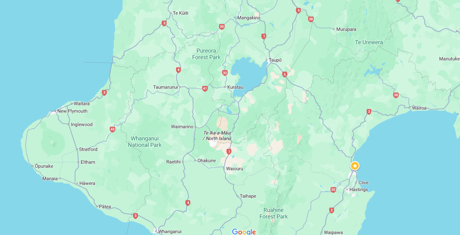 Central North Island Map
